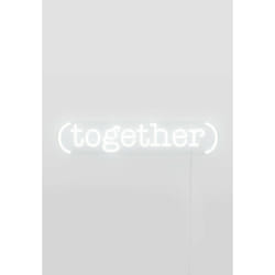 Candyshock "Together" Neon Sign Figurine lumineuse décorative Blanc LED