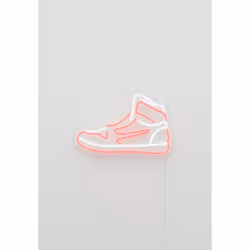 Candyshock Small "Shoe" Neon Sign, Figurine lumineuse décorative, Rouge, LED, Rouge, USB, 5 V