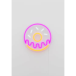 Candyshock "Donut" Neon Sign Figurine lumineuse décorative Rose, Jaune