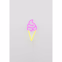 Candyshock "Ice Cream" Neon Sign, Figurine lumineuse décorative, Universel, 5 V, 205 mm, 55 mm, 400 mm