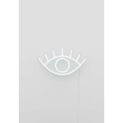 Candyshock "Eye" Neon Sign Figurine lumineuse décorative Blanc