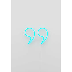 Candyshock "Inverted Commas" Neon Sign Figurine lumineuse décorative Bleu