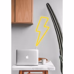 Candyshock "Bolt" Neon Sign Figurine lumineuse décorative Jaune LED