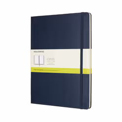Moleskine Carnet Classic, Monochromatique, Bleu, Mat, 70 g/m², Couverture rigide, Adulte