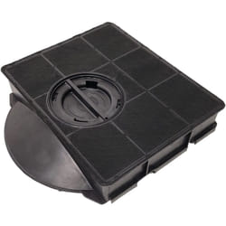 Filtre charbon rectangulaire FAT303 type 303 (à l'unité) 215X205X43 mm (AMC895 CHF303) Hotte ARISTON HOTPOINT, BAUKNECHT, BRANDT, DE DIETRICH,