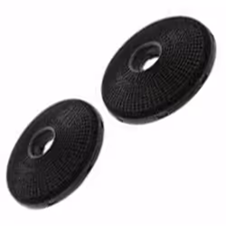 Lot de 2 filtres à charbon d'origine pour Hotte ELECTROLUX, FAURE Dimensions unitaires : Diamètre : 190 mm Hauteur : 30 mm 33 ...