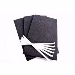 Lot de 3 filtres charbon (avec tiges de fixation) pour hotte SAUTER, BRANDT, MASTERCOOK, FAGOR Dimensions : 220mmx320mmx10mm  ...