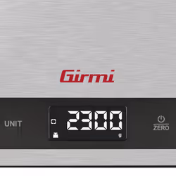 Girmi PS05 escabeaux de cuisine Acier inoxydable Comptoir Rectangle Balance de ménage électronique - Vue supplémentaire 4