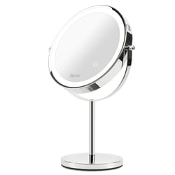 Girmi BE02 miroir de maquillage Autonome Rond Acier inoxydable