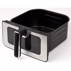 Girmi FG85 friteuse Unique 6,5 L Autonome 1800 W Friteuse d’air chaud Noir, Acier inoxydable