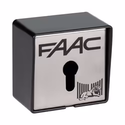 Le contacteur à clé Faac T21E est un produit à deux impulsions prévu pour commander manuellement vos motorisations. Il est co ...