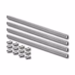 FAAC - CRÉMAILLÈRE GALVANISÉE 30 X 12 MODULE 4.AVEC FIXATIONS MÉCANIQUES INCLUSES4 MÈTRES DE LONGUEUR (4 PIÈCES X 1 MÈTRE CHA ...