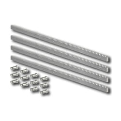 Faac - crémaillère galvanisée 30x12 m4 -fixations - 4 mètres - 490124