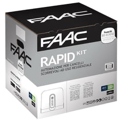 Rapid kit Faac 24V Kit portail coulissant automatisme 400KG cyclo safe&green 1059995