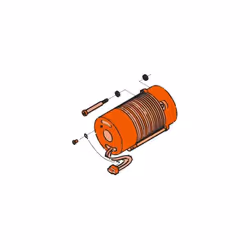 FAAC - PIÈCE DÉTACHÉE ORIGINALEMOTEUR 220V.4P.MONOF.C/T.120POUR 400 CBAC. 7700055