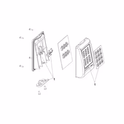 FAAC - PIÈCE DÉTACHÉE ORIGINALECLAVIER RADIO KEYPAD KIT DE REMPLACEMENT POUR KEYPAD 868 SLH.63000685