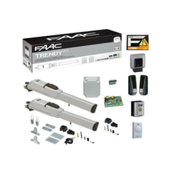 Trendy kit Faac 230V automatisme portail battant 2 vantaux max 1.8M pour vantail SAFE&GREEN moteur 413 - 104419445