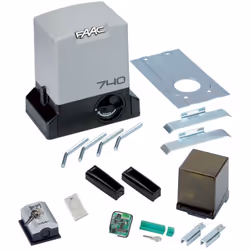 Description générale Kit d'automatisation électromécanique FAAC Delta 2 pour portails coulissants, conçu pour un usage réside ...