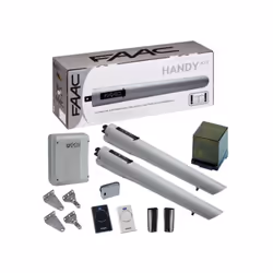Le kit HANDY intégral pour portail battant de FAAC est conçu pour améliorer les portails battants dans les habitations, compa ...