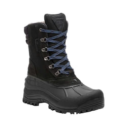 Chaussures dhiver CMP Kinos WP pour homme en cuir noir à lacets - Basse - Plat