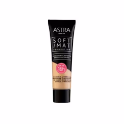 Astra Soft Mat Foundation, Tube, Apaisant, Relaxation, Vanilla, Mat, Opaque, 16 h