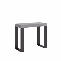 Console murale extensible Tecno Premium Gris Béton - Enfant - 14 places