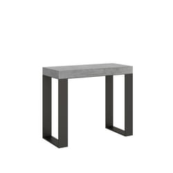Console murale extensible Tecno Premium Gris Béton - Enfant - 14 places