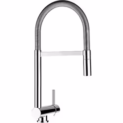 PRODUIT art nr.: VZSU011000 couleur: Chromé Mitigeur evier robinet cuisine Bec pivotant 360° et rabattable 6 cm pour un évier ...