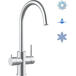 Vizio - Robinet de Cuisine Mitigeur 5 voies en acier inoxydable chirurgical 316 brosse mat robinet bec cygne pivotant 360