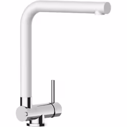 PRODUIT art nr.: VZSU410201 couleur: Chromé / Quartz Blanc Mitigeur evier robinet cuisine Bec pivotant 360° et rabattable 4,5 ...