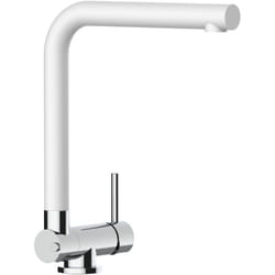 Robinet de Cuisine Mitigeur rabattable sous fenetre 45 mm chrome robinet bec quartz blanc pivotant 360 Vizio