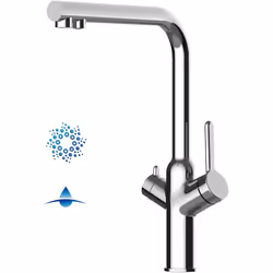 PRODUIT art nr.: VZBF211100 couleur: Chromé Mitigeur évier robinet cuisine chromé à 4 Voies pour les système de carbonatation ...