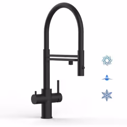 INFO PRODUIT SKU: VZFX518122 Couleur: PVD Noir Mat Mitigeur évier robinet de cuisine 5 voies en ACIER INOXYDABLE AISI 316 , a ...