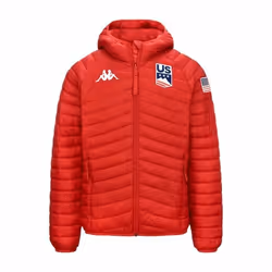 Doudoune de ski rouge pour homme 6Cento 660 US Ski Team Kappa - Imperméable et confortable
