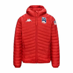 Doudoune de ski rouge pour homme 6Cento 660 US Ski Team Kappa - Imperméable et confortable