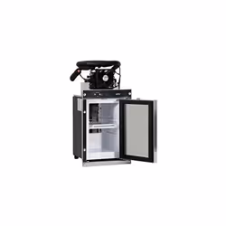 Réfrigérateur FRIGO FM7 TOP pour ambulances, 7 litres, en acier inoxydable. Température intérieure : 4ºC FM7 TOP est un réfri ...