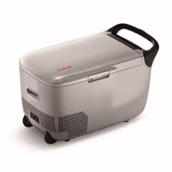 Le TB28BT DTH est un réfrigérateur/congélateur de 28 litres facile à déplacer grâce à ses deux roues et une poignée amovible  ...