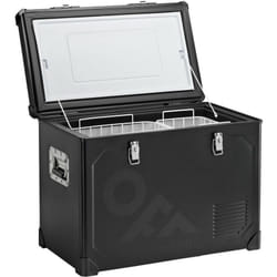 Tb46 Réfrigérateur Acier Noir 46 Litres 12Vdc 45W - Optimisé pour un meilleur rendement et durabilité dans des conditions difficiles - Indelb