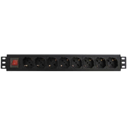 WP WPN-PDU-I01-08 unité de distribution d'énergie 8 sortie(s) CA 1.5U Noir