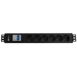 WP WPN-PDU-I02-06 unité de distribution d'énergie 6 sortie(s) CA 1.5U Noir