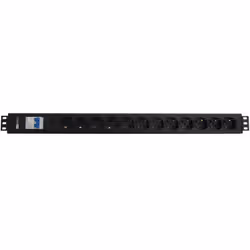 WP WPN-PDU-I02-12, Basique, 1.5U, horizontale/verticale, Aluminium, Noir, 12 sortie(s) CA