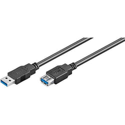 Ewent EC1008 câble USB 1,8 m USB 3.2 Gen 1 (3.1 Gen 1) USB A Noir