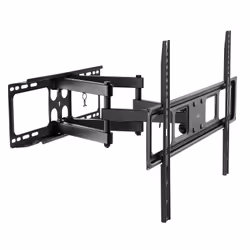 Ewent EW1526, 200 x 200 mm, 600 x 400 mm, -15 - 5°, -60 - 60°, Plastique, Acier, Noir