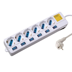 Ewent EW3932 protection surtension Blanc 6 sortie(s) CA 1,5 m