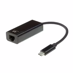 Ewent EW9828, Avec fil, USB Type-C, Ethernet, 5000 Mbit/s, Noir