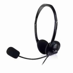 Ewent EW3568, Avec fil, Appels/Musique, 20 - 20000 Hz, 70 g, Casque, Noir