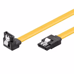Ewent EC1513, 0,3 m, SATA I, Mâle/Mâle, Jaune, Droit, Gauche
