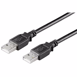 Ewent EC1024, 1,8 m, USB A, USB A, USB 2.0, Noir
