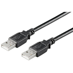 Ewent EC1024 câble USB 1,8 m USB 2.0 USB A Noir