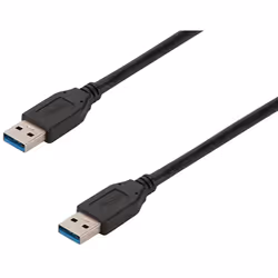 Ewent EC1023, 3 m, USB A, USB A, USB 3.2 Gen 1 (3.1 Gen 1), Noir